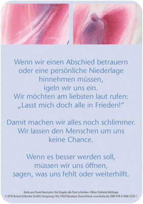 Von Engeln, die Trost schenken